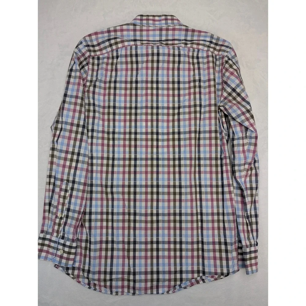 Banana Republic Camden Fit Mens S‎ Plaid Long Sleeve Button Down Shirt Cotton